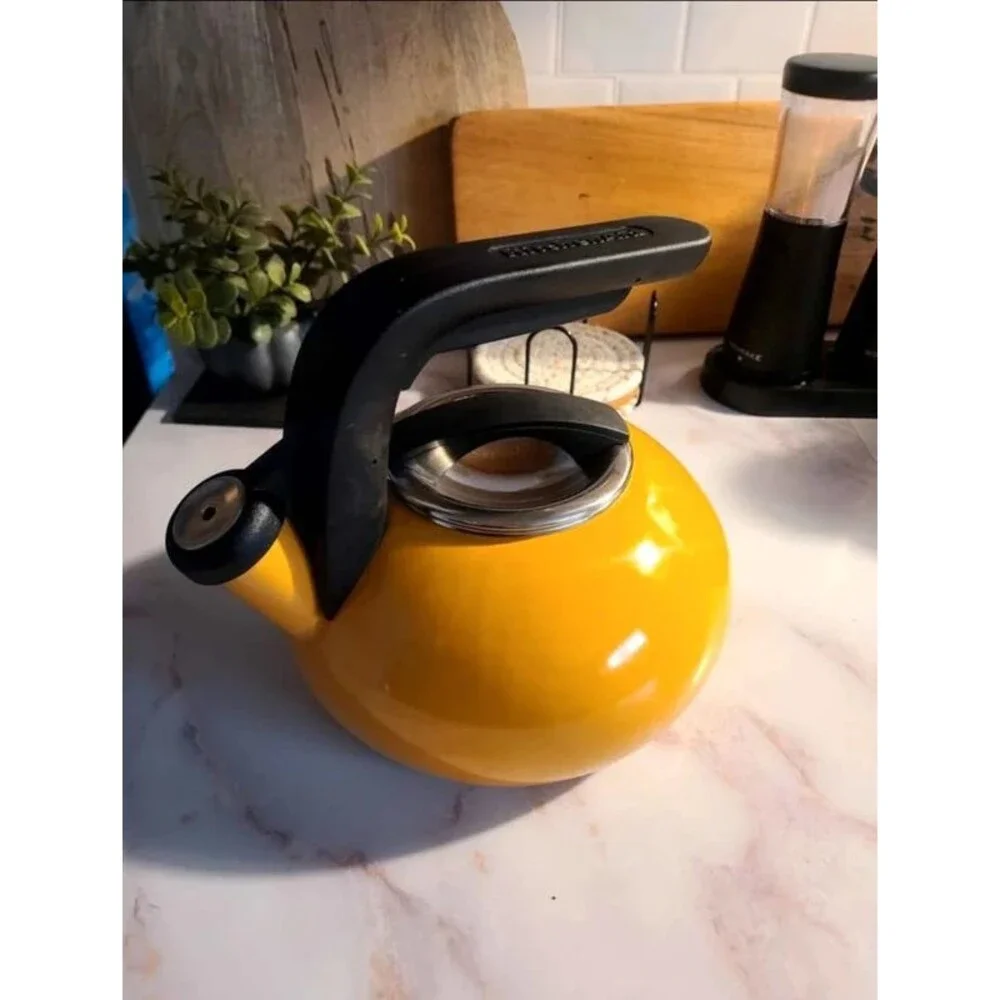 KitchenAid Yellow Stovetop Tea Kettle